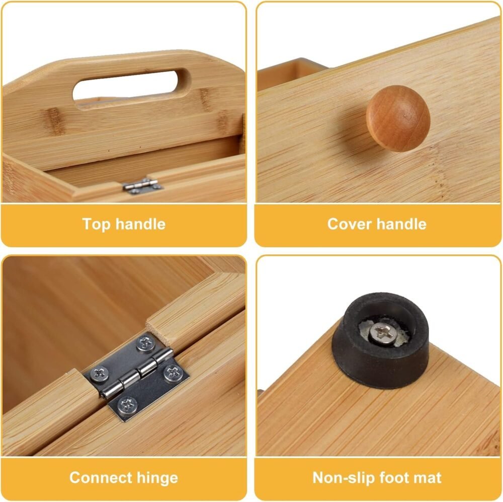 Wooden Sewing Box Organizer - Image 3