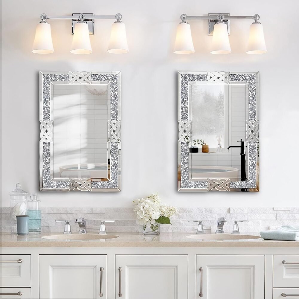 Crushed Diamond Wall Mirror - Image 3